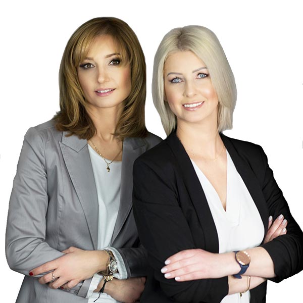 Zespół kancelarii notarialnej w Niemodlinie - notariusz Katarzyna Adaszyńska i asystent notariusza Joanna Mróz